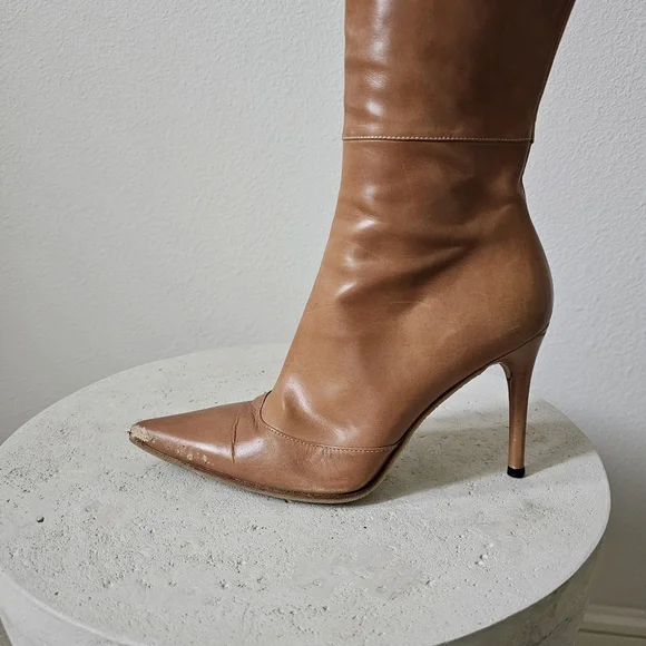 Gucci leather knee high boots - Picture 3 of 16